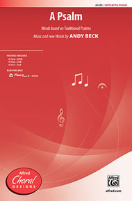 A Psalm SATB choral sheet music cover Thumbnail